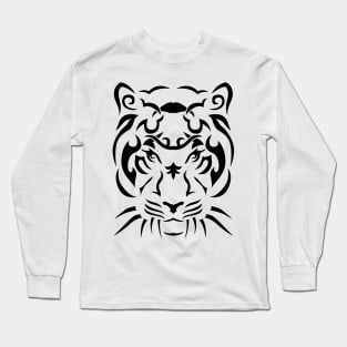 Tiger in tribal style Long Sleeve T-Shirt